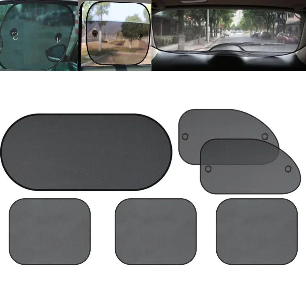 Glass Protector Auto - 1Set Black Window Curtain Side Glass