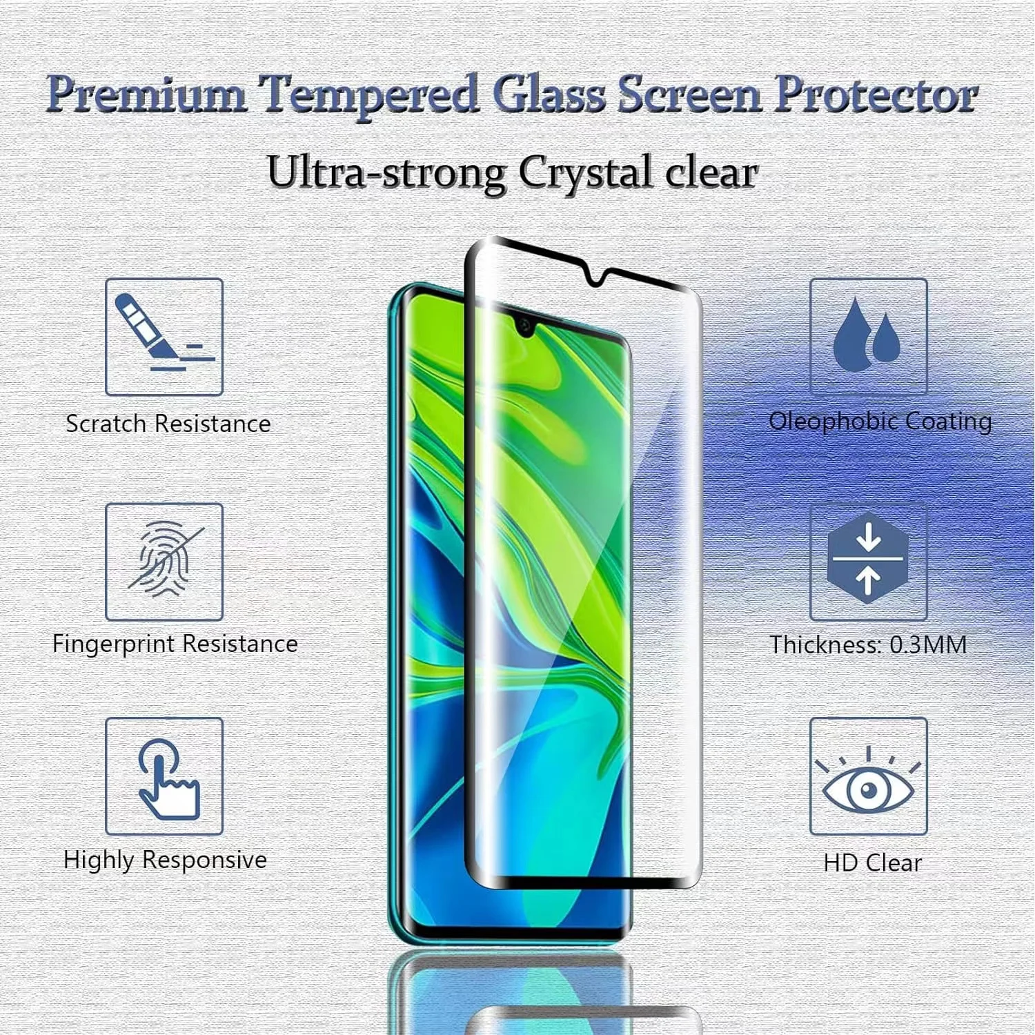 6IN1 For Xiaomi Mi 10 Glass Mi - Curved Edge Screen reseña y precio
