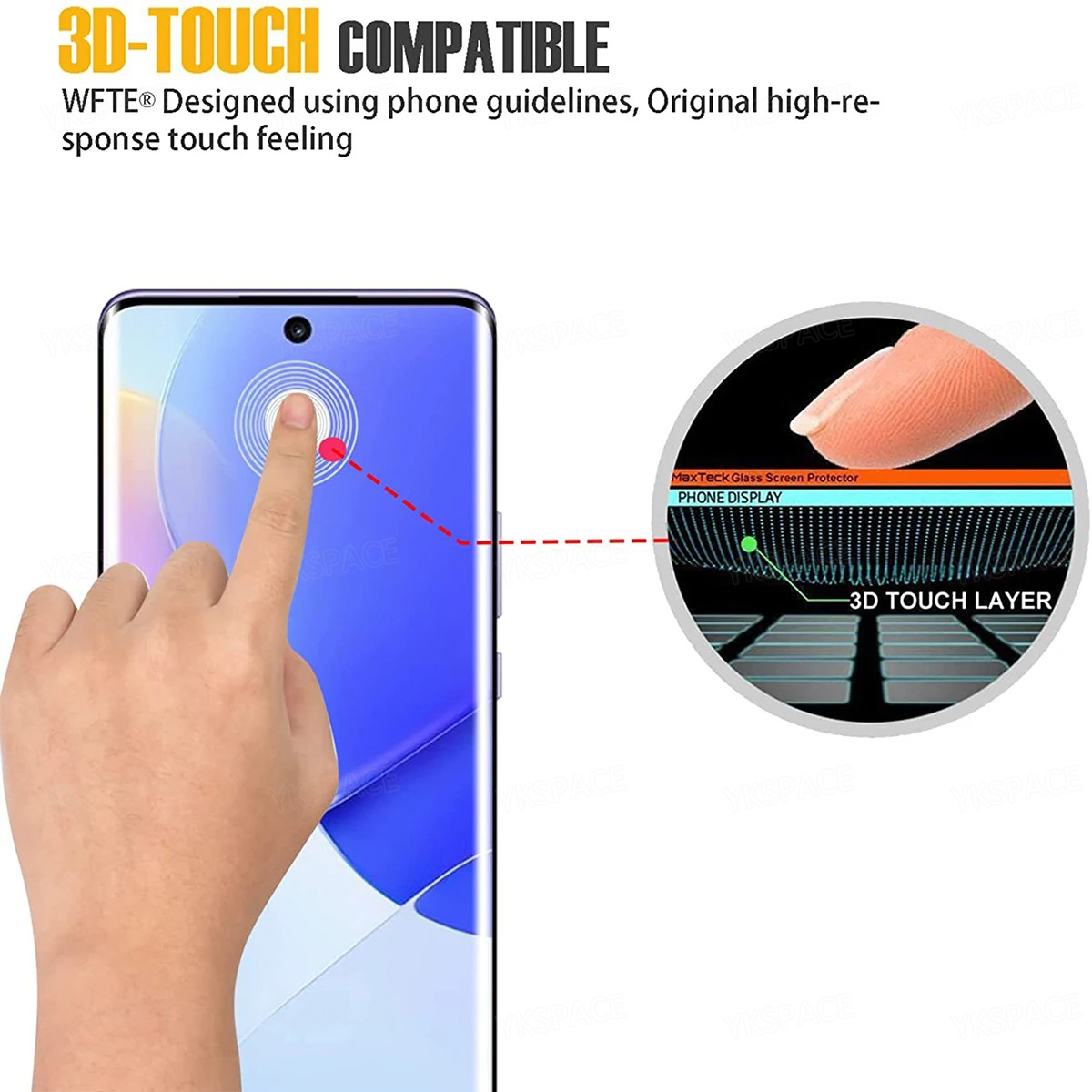 2Pcs 3D Curved Edge 9H HD Clea - Curved Edge Screen reseña y precio