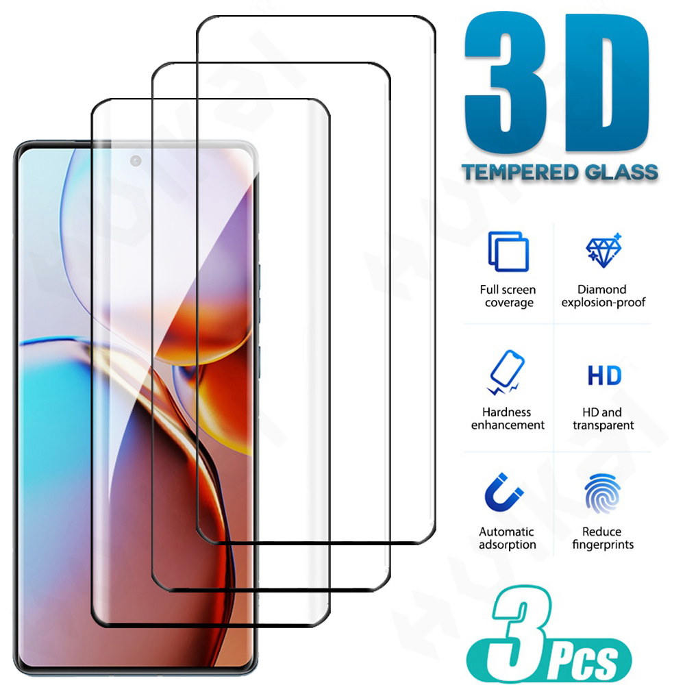 1-3 Pcs Tempered Glass For Mot - Curved Edge Screen reseña y precio