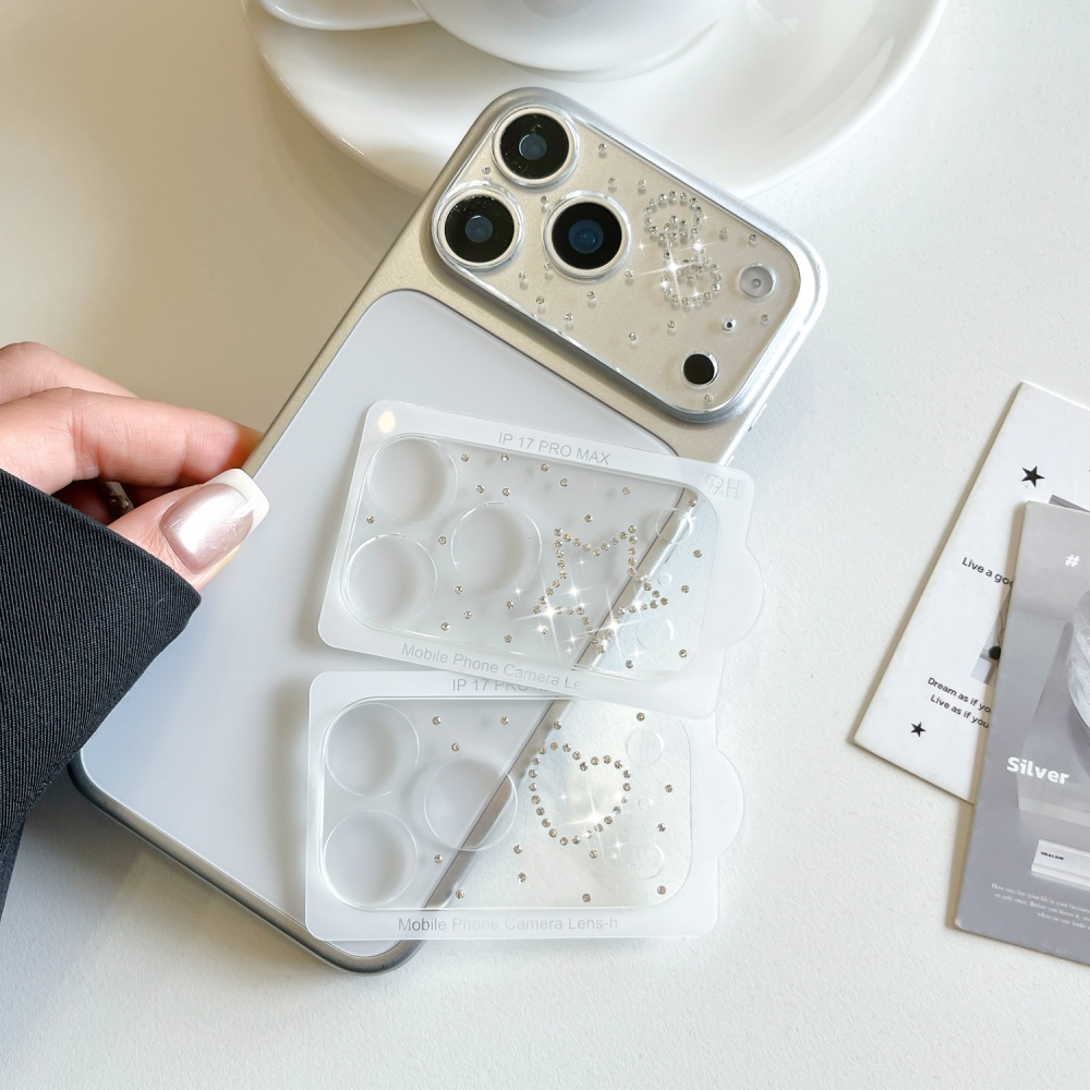 Luxuruy Diamond 3D Heart Glass - Camera Lens Protector reseña y precio