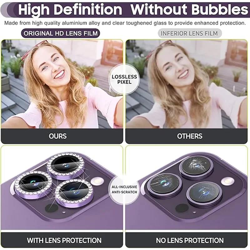 Glitter Camera Lens Protector  - Tempered Glass Screen 9H reseña y precio