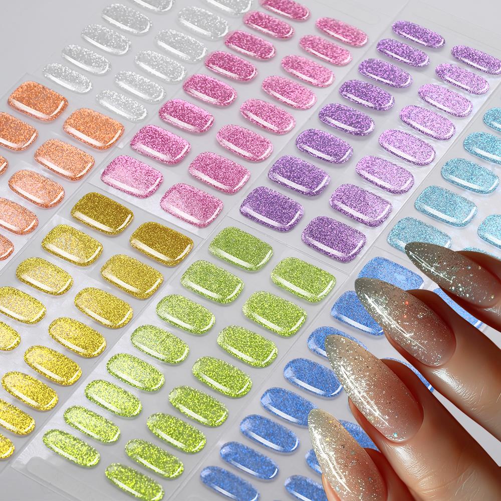 16Tips Colorful Glitter Semi C - Full Cover Adhesive reseña y precio