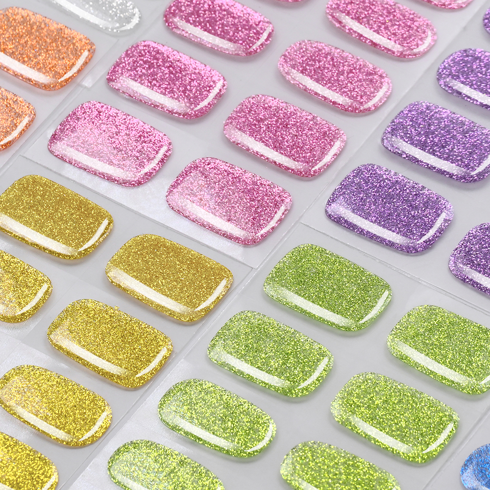 16Tips Colorful Glitter Semi C - Full Cover Adhesive reseña y precio
