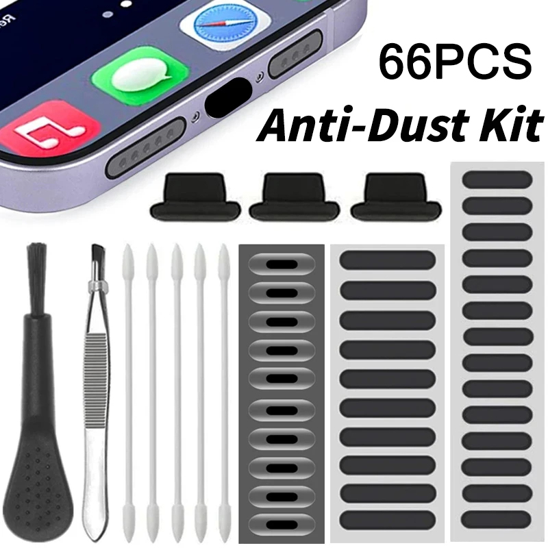 66PCS Dust Plug Phone Speaker  - Dust Removal Sticker reseña y precio