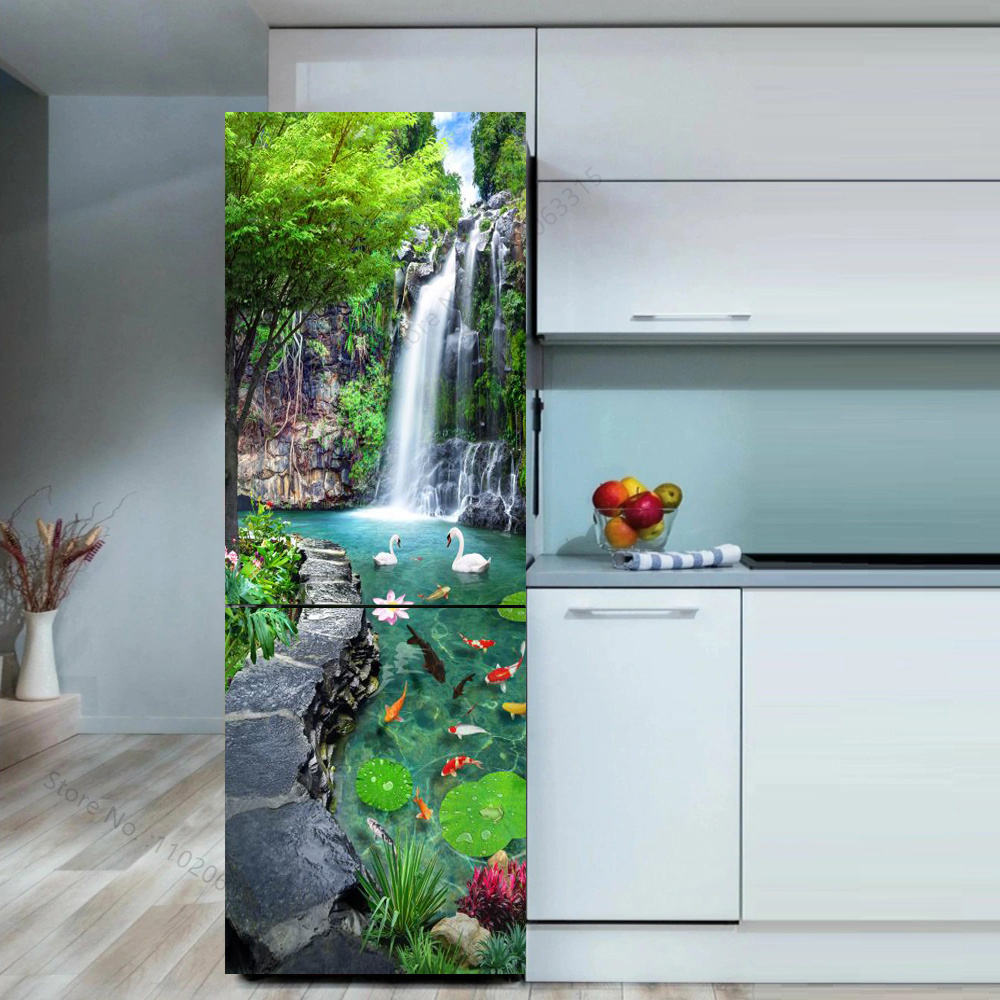Seaside Beach Fridge Sticker D - Full Cover Adhesive reseña y precio