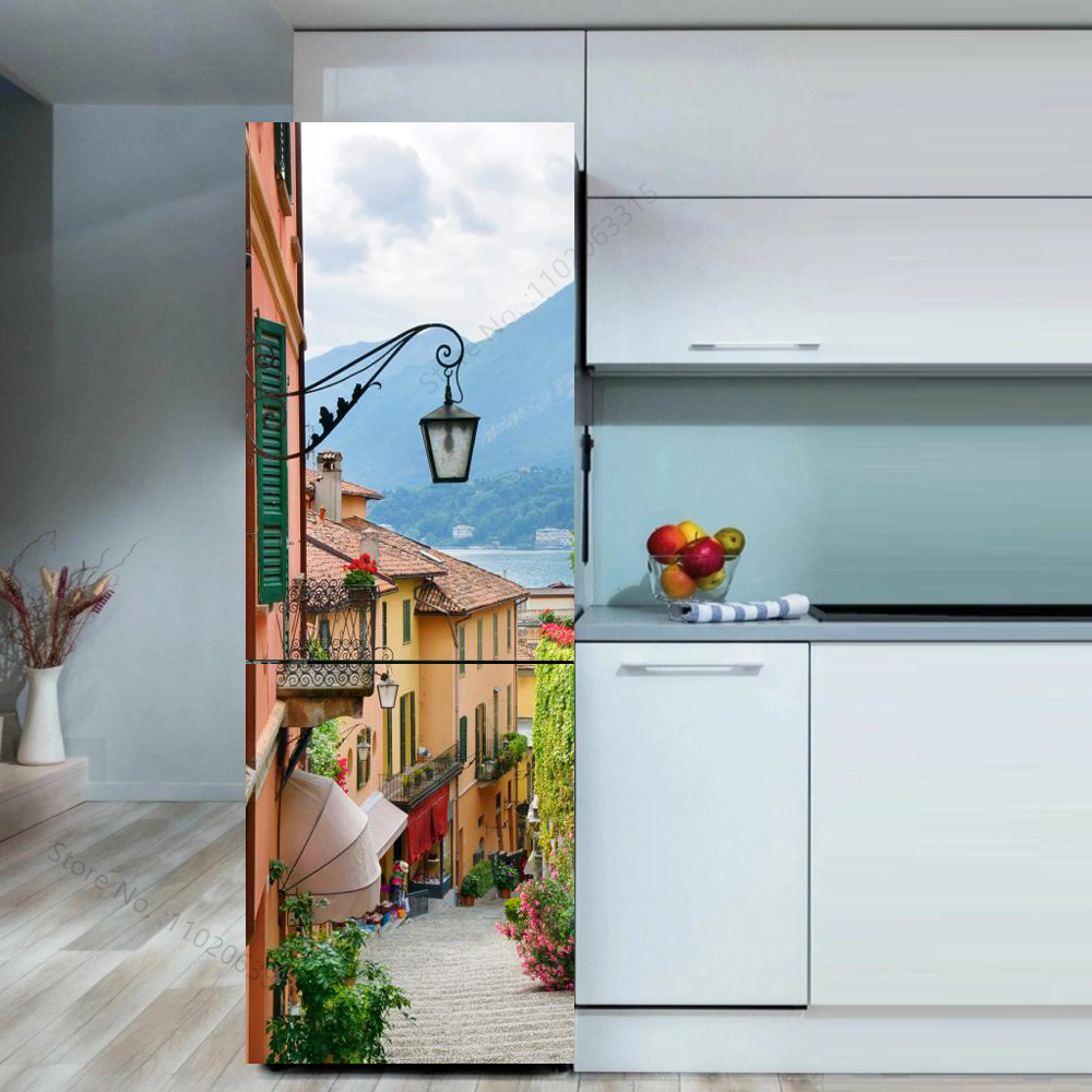 Seaside Beach Fridge Sticker D - Full Cover Adhesive reseña y precio