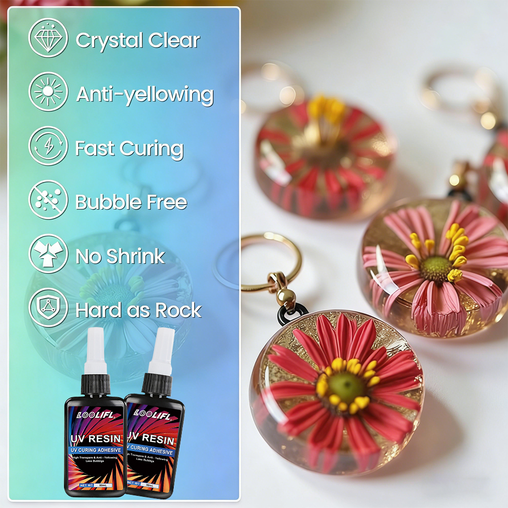 LOOLIFL UV Resin Kit With Mini - Liquid Uv Glue Kit reseña y precio