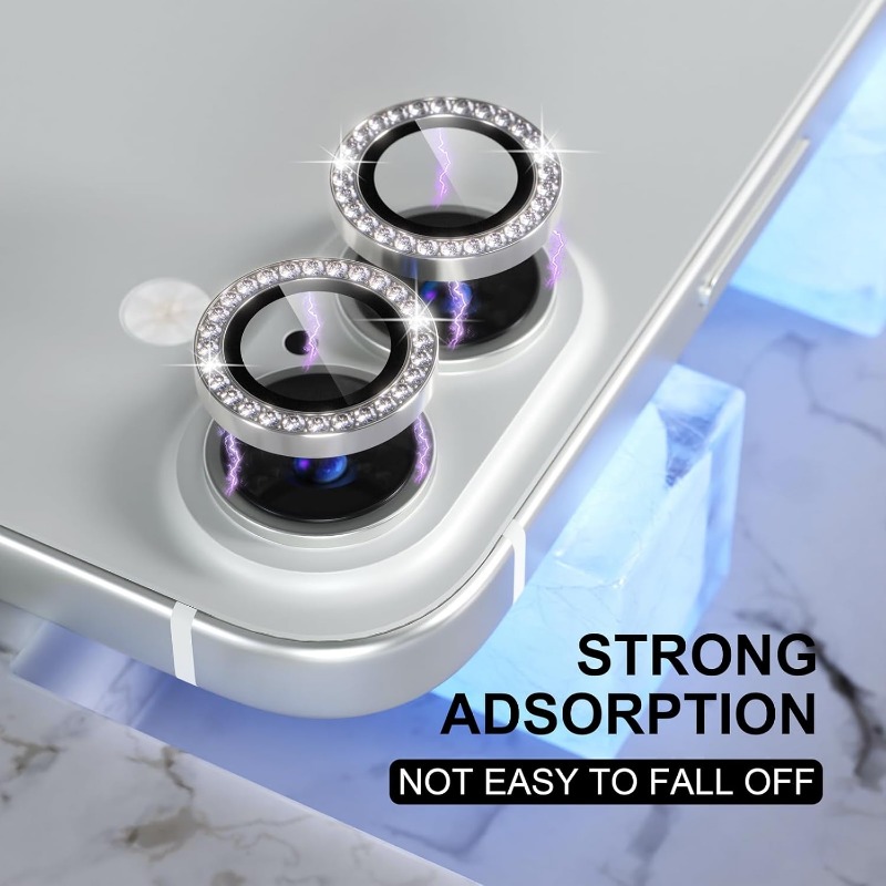 Glitter Camera Lens Protector  - Tempered Glass Screen 9H reseña y precio