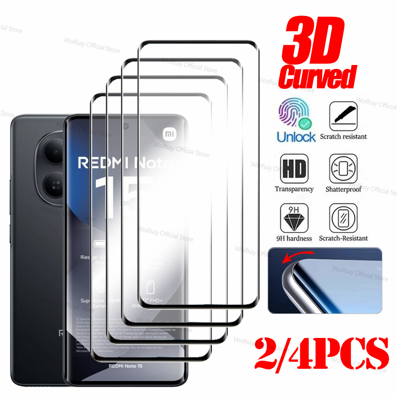 2/4 PCS 3D Curved Edge Glass F - Curved Edge Screen reseña y precio