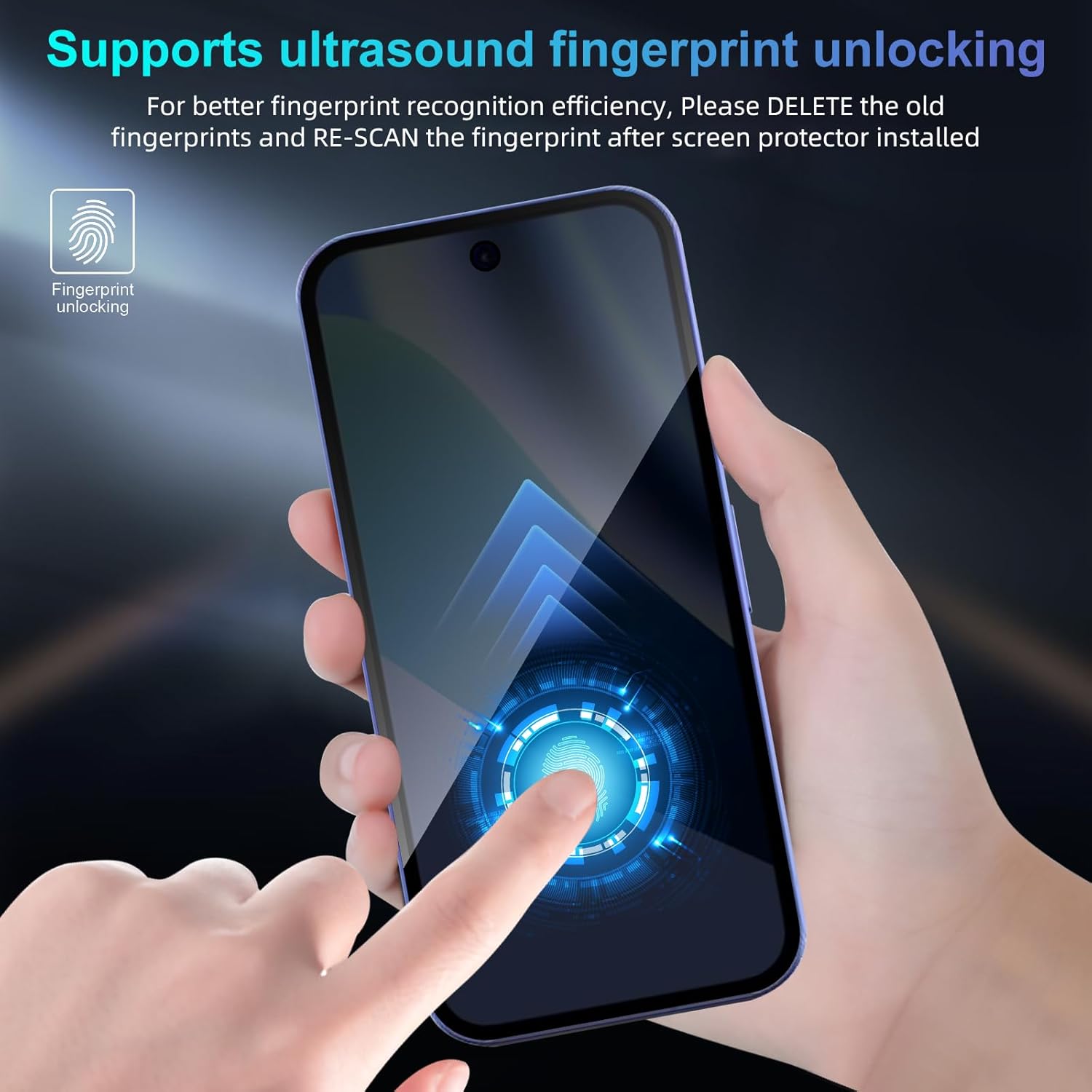 [2 Pack][Fingerprint Unlock Su - Privacy Filter 2Pack reseña y precio