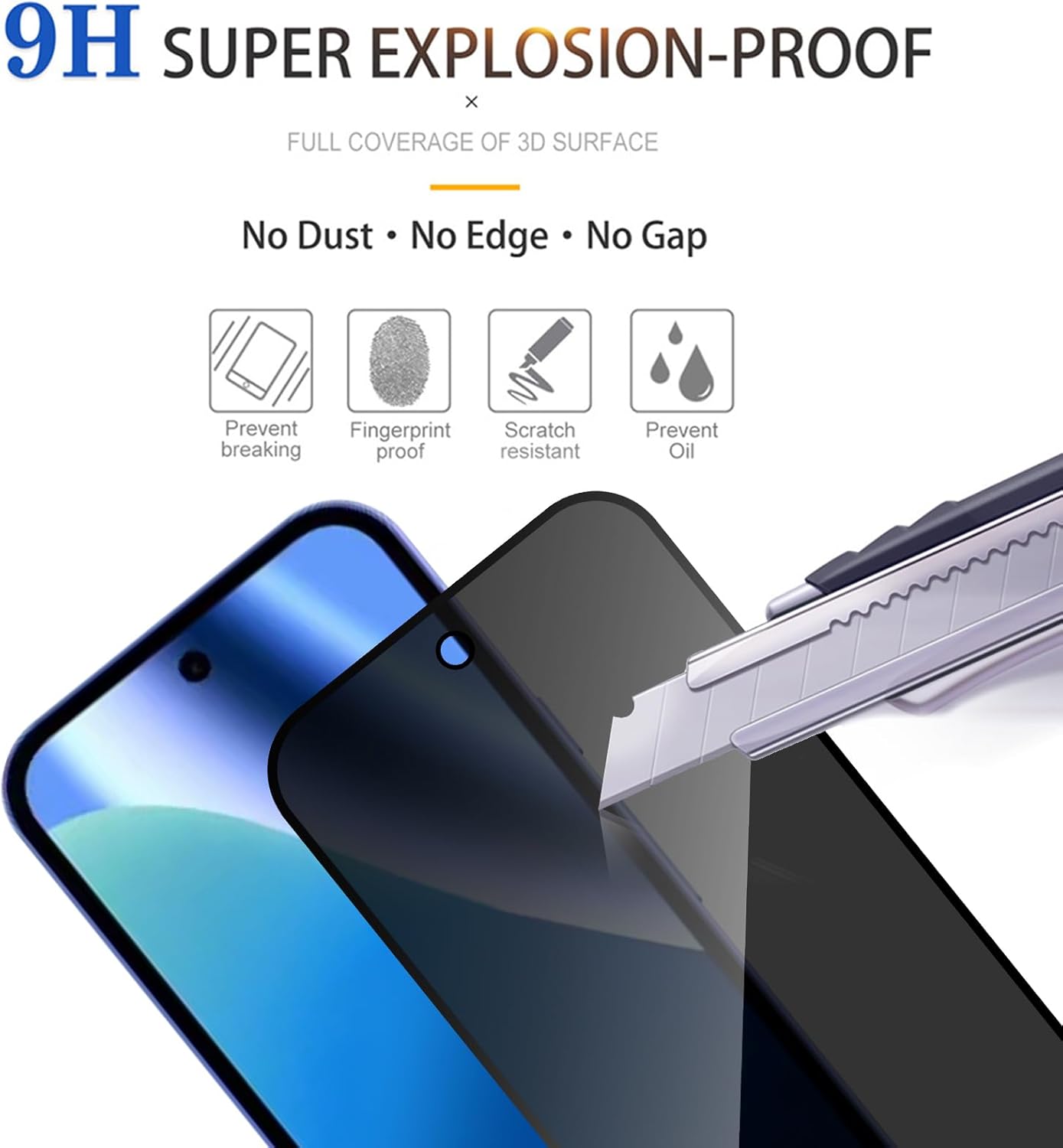 [2 Pack][Fingerprint Unlock Su - Privacy Filter 2Pack reseña y precio