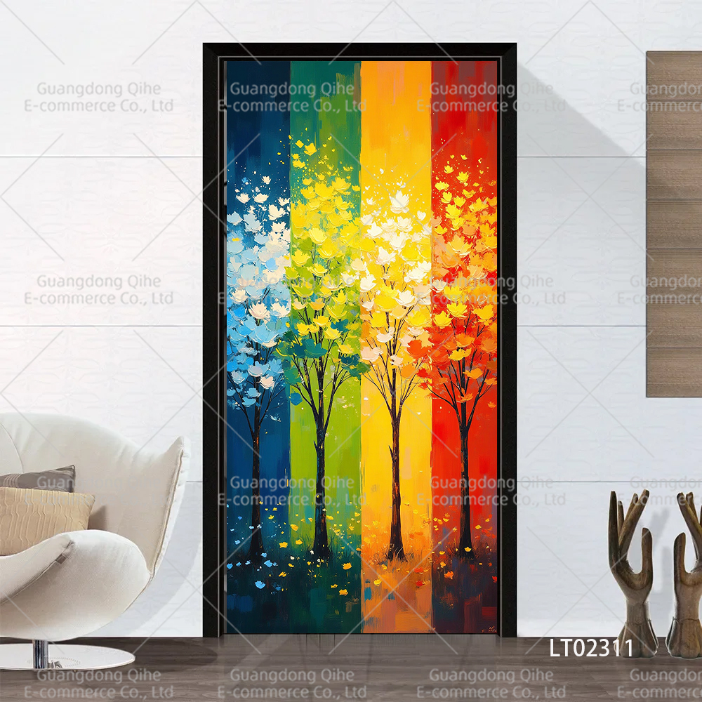 Tulip Cat Cherry Blossom Scene - Full Cover Adhesive reseña y precio