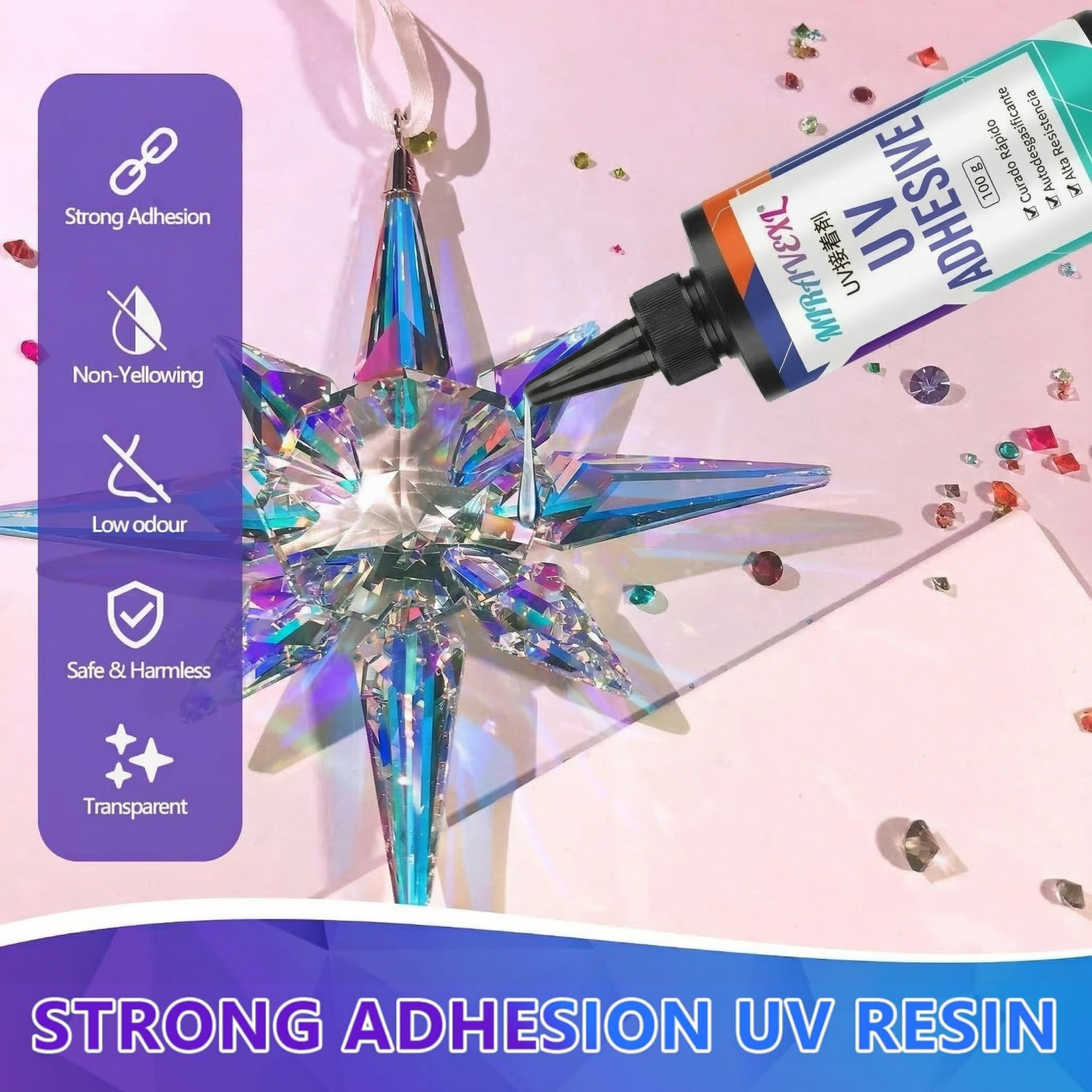 Upgraded UV Resin Kit with USB - Liquid Uv Glue Kit reseña y precio