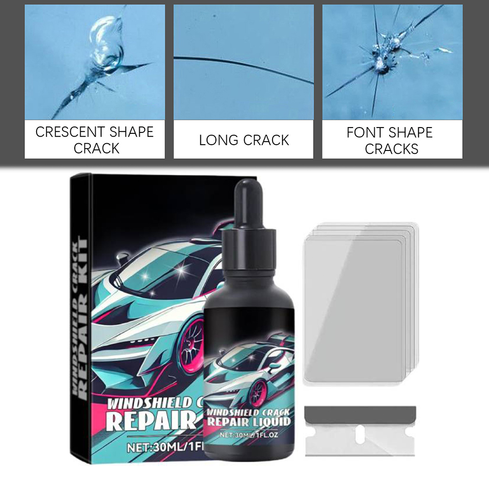 Cracked Glass Scratch Repair K - Liquid Uv Glue Kit reseña y precio