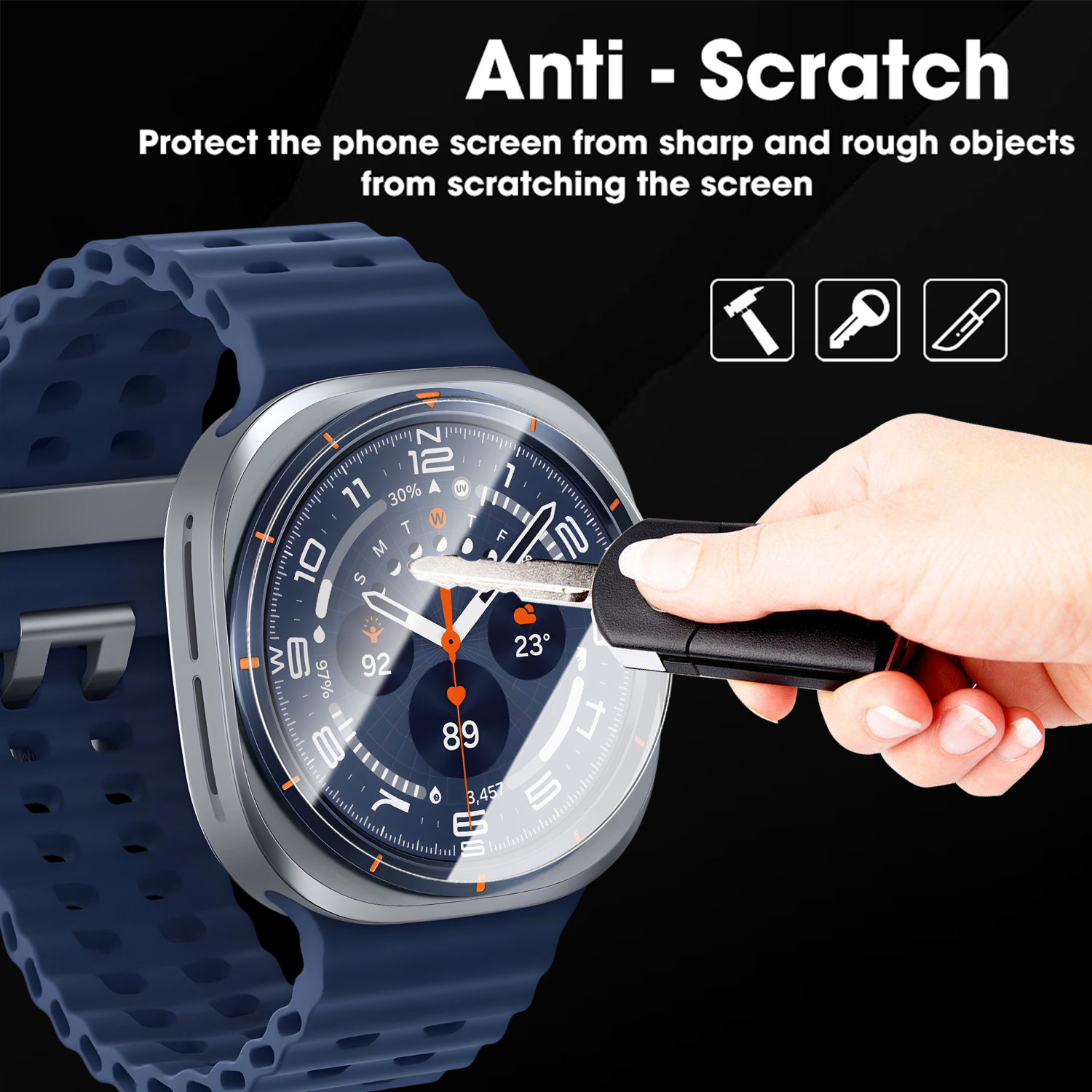 For Samsung Galaxy Watch Ultra - Glass Protector Auto reseña y precio