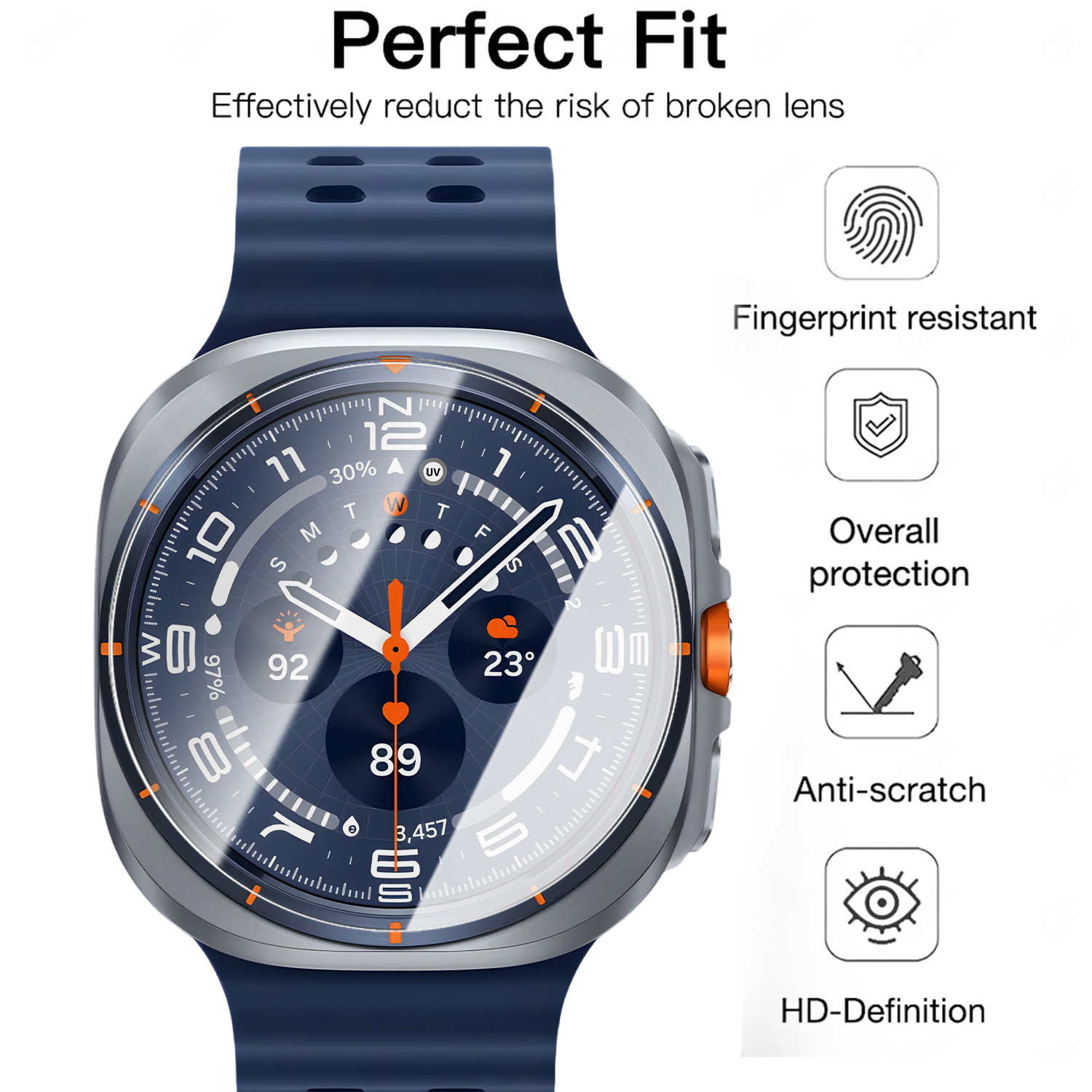 For Samsung Galaxy Watch Ultra - Glass Protector Auto reseña y precio