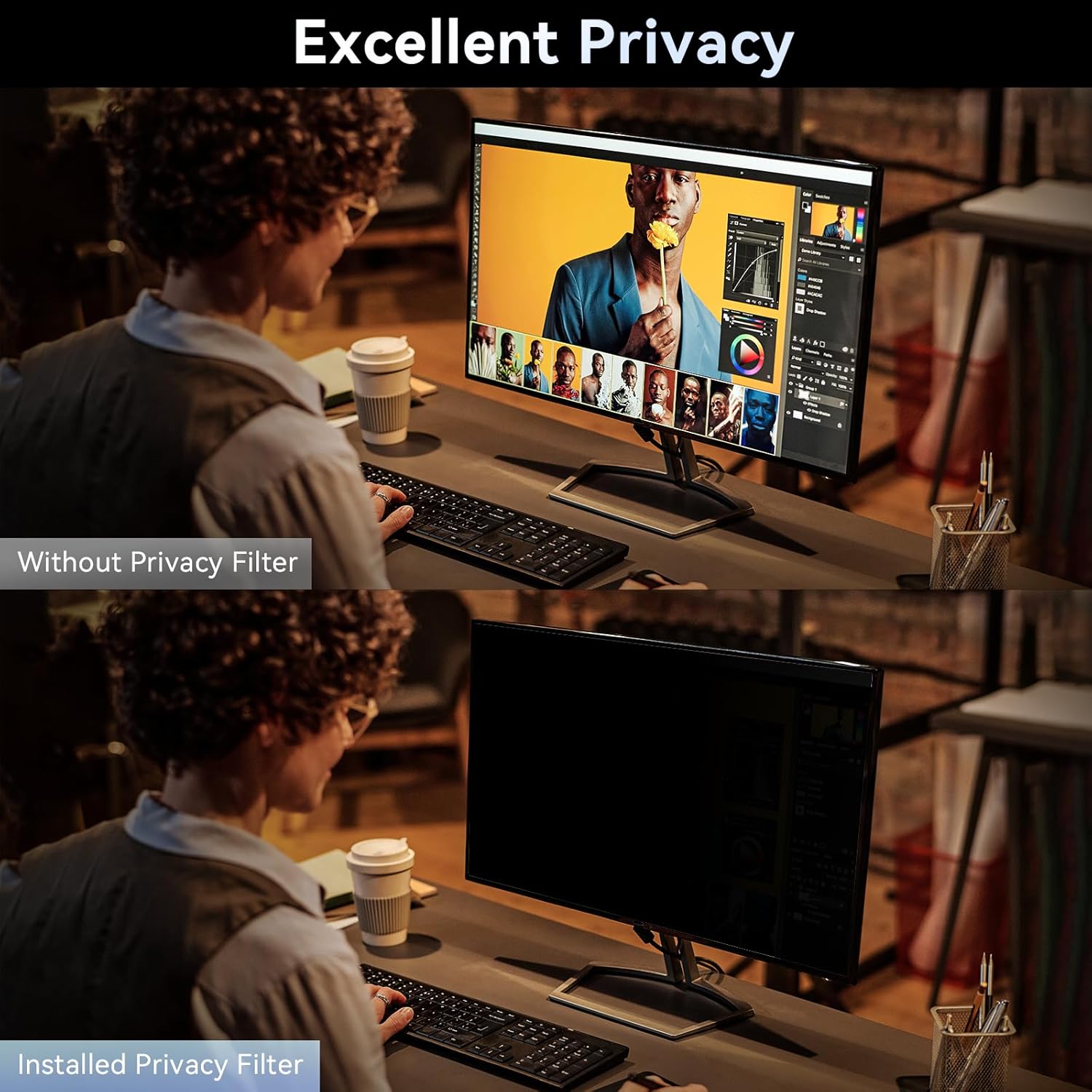 [2 Pack]32 Inch Computer Priva - Privacy Filter 2Pack reseña y precio