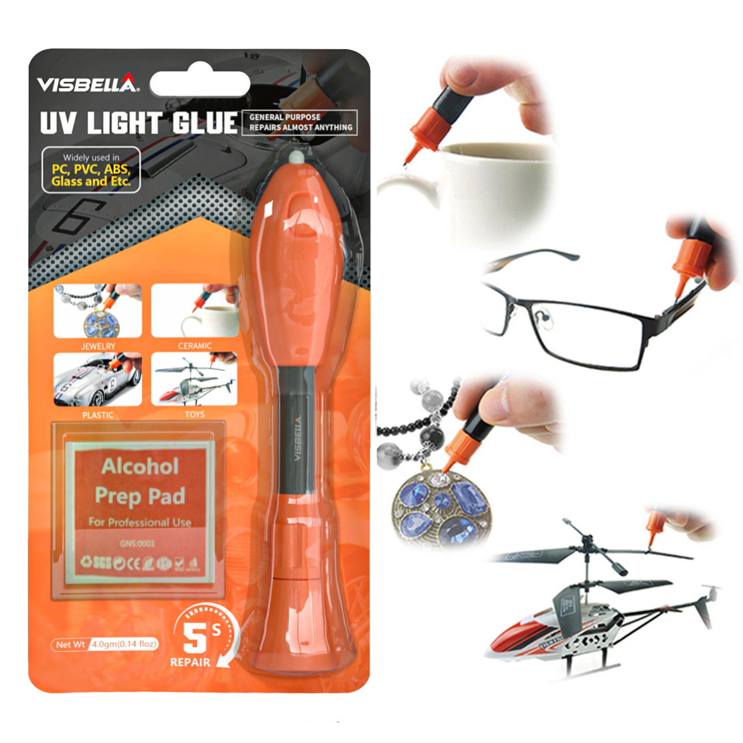 Fix Liquid Glue Metal Plastic  - Liquid Uv Glue Kit reseña y precio
