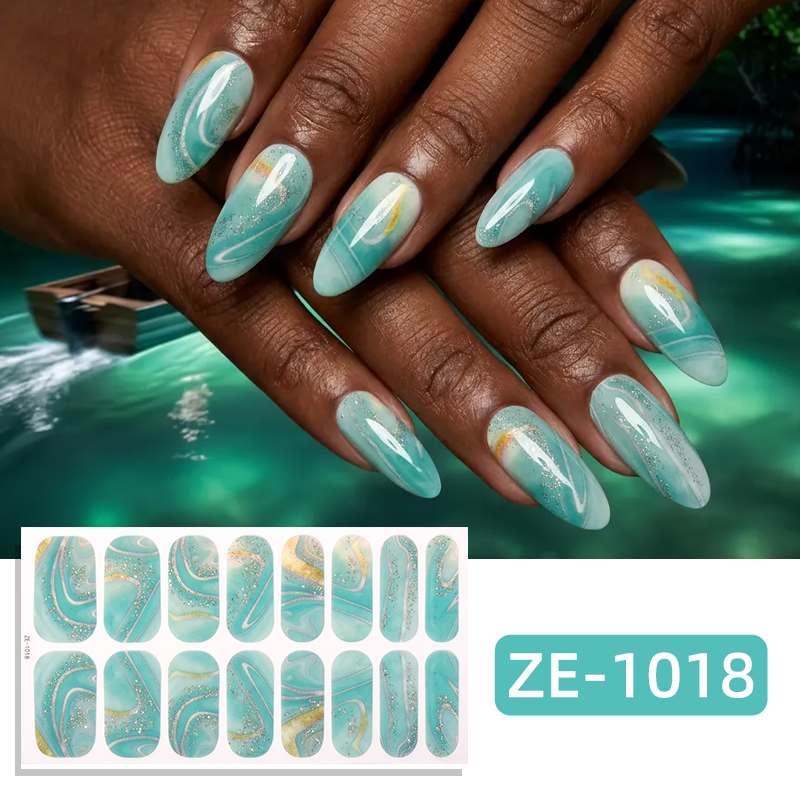 16Tips Glitter Marble Full Cov - Full Cover Adhesive reseña y precio