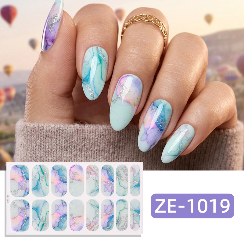 16Tips Glitter Marble Full Cov - Full Cover Adhesive reseña y precio
