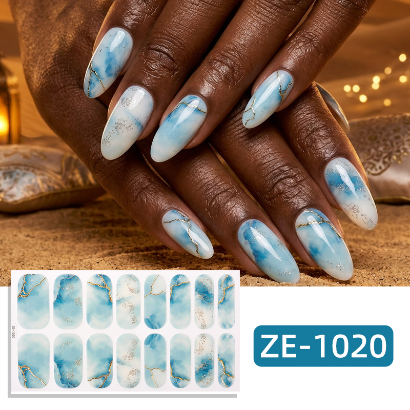 16Tips Glitter Marble Full Cov - Full Cover Adhesive reseña y precio