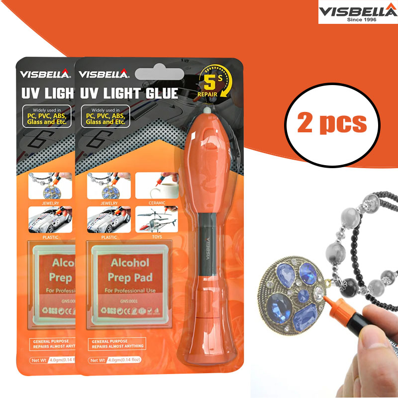 Visbella 2 PCS UV Light Glue P - Liquid Uv Glue Kit reseña y precio