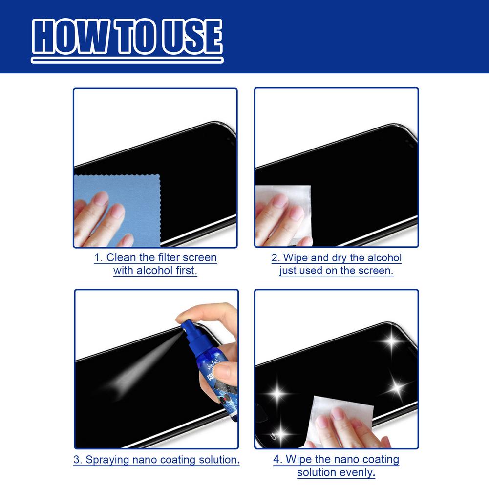 Liquid Screen Protector Spray  - Oleophobic Coating Spray reseña y precio