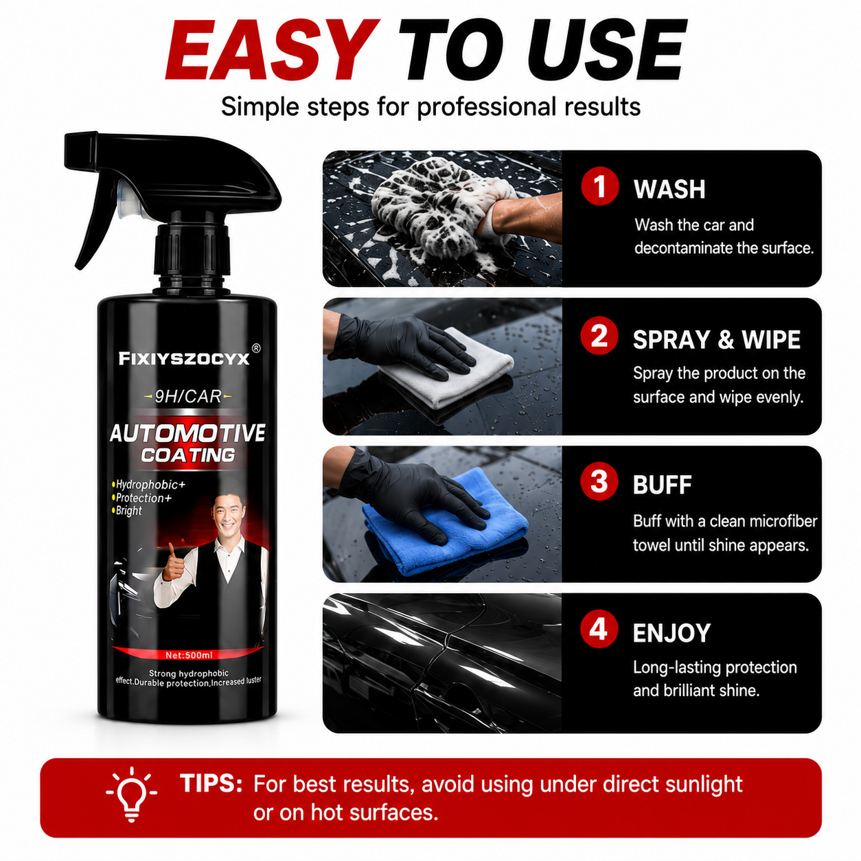 Ceramics for Cars Coating 500M - Nano Liquid Coating reseña y precio
