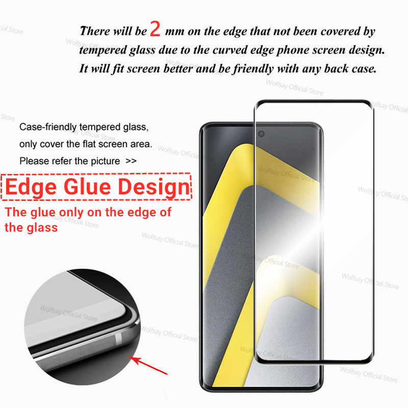 3/2/1 PCS 3D Curved Edge Glass - Curved Edge Screen reseña y precio