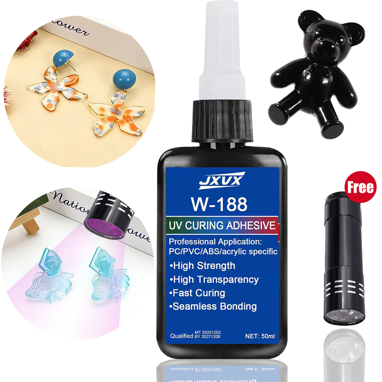 1.76oz UV Resin kits with lamp - Liquid Uv Glue Kit reseña y precio