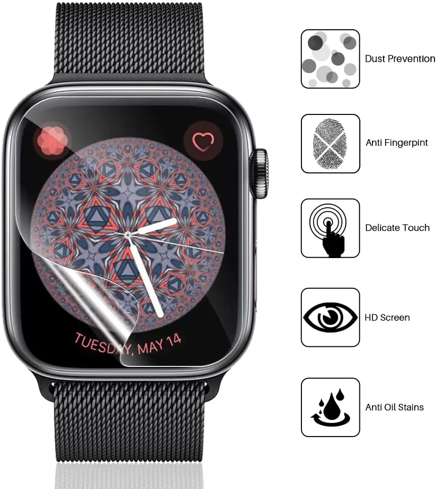 Screen Protector for Apple Wat - Hydrogel Screen Protector reseña y precio