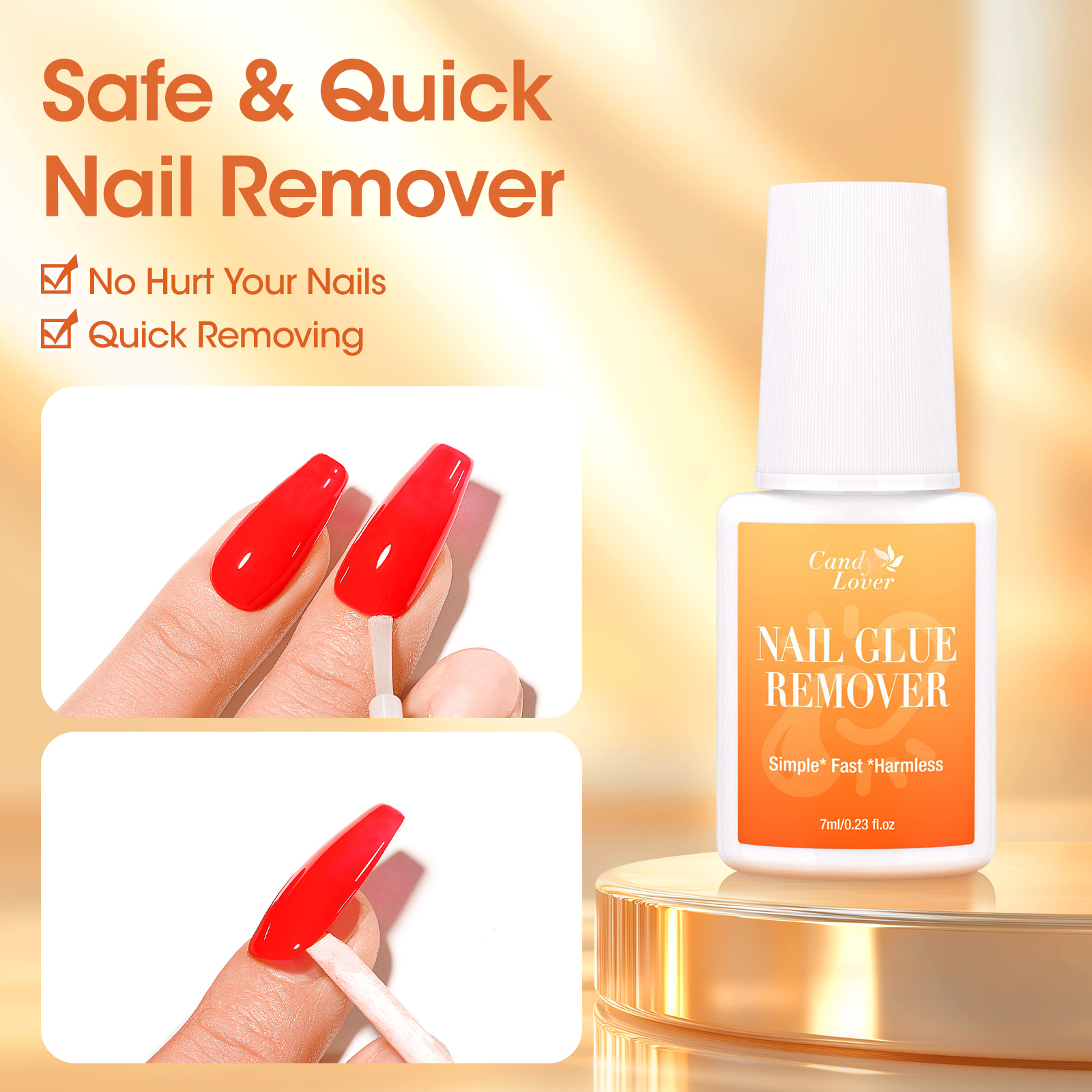 Super Strong Nail Glue Remover - Liquid Uv Glue Kit reseña y precio