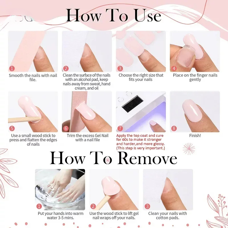 16/18/20Tips French Gel Nail S - Full Cover Adhesive reseña y precio