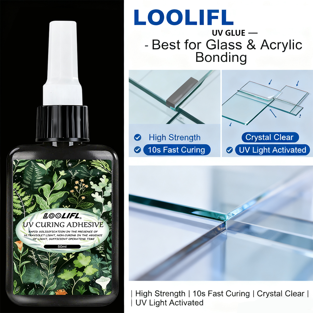 LOOLIFL UV Glue Kit 3 Bottles  - Liquid Uv Glue Kit reseña y precio
